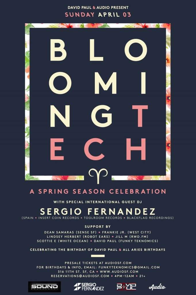 Blooming Tech / Day Party - Página frontal