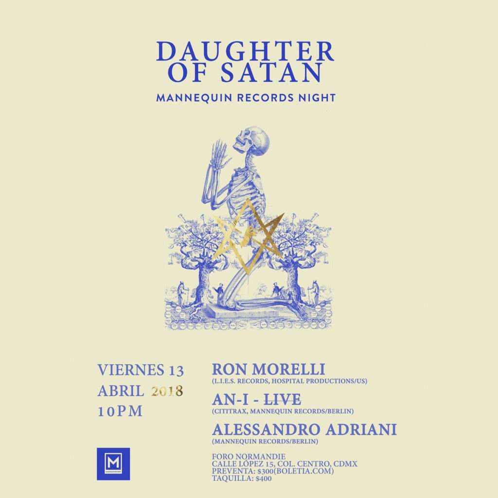 Daughter of Satan x Mannequin Records Night - Página frontal