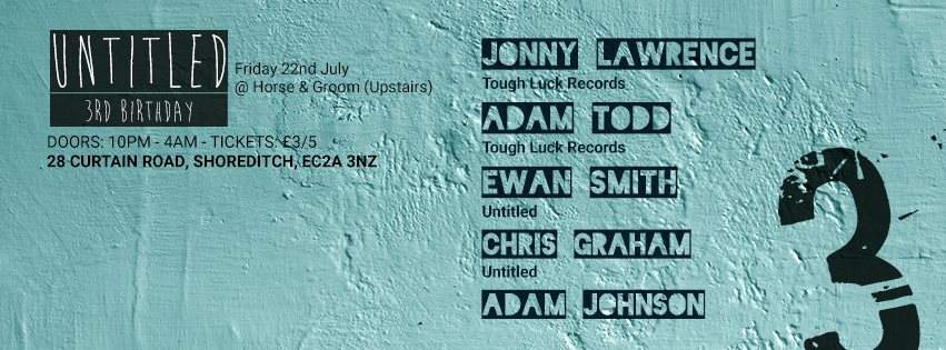Untitled 3rd Birthday with Jonny Lawrence & Adam Todd [Tough Luck Records] - Página frontal