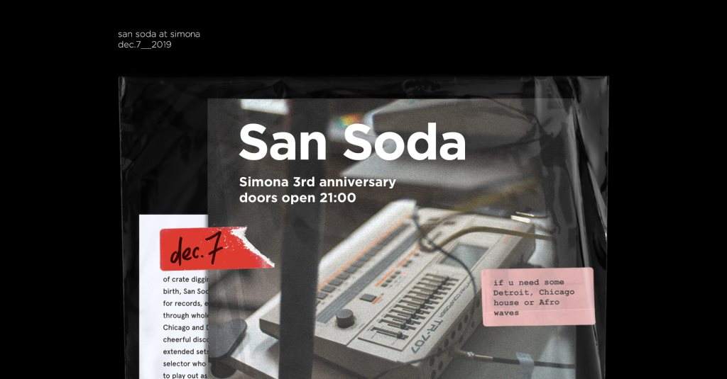 Simona 3rd Anniversary with San Soda - Página frontal