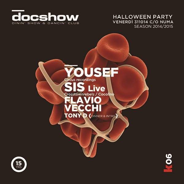 K06 - DOK Halloween Party - Yousef Sis Live, Flavio Vecchi - Página frontal