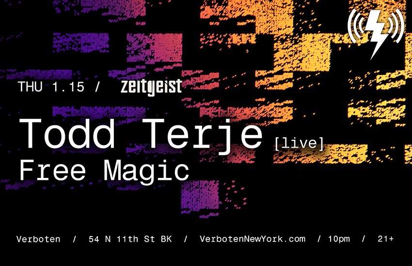 Zeitgeist: Todd Terje [live] / Free Magic - Página frontal