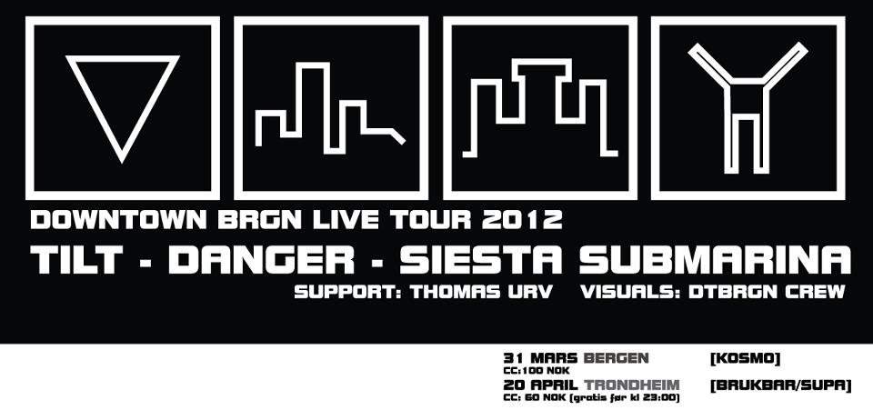 Downtown Brgn Live Tour 2012 - フライヤー表