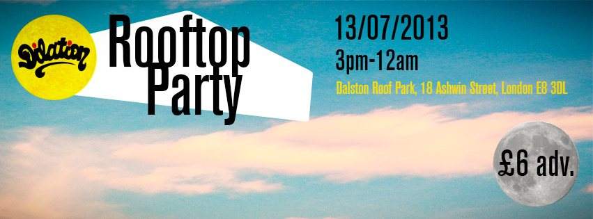 Dilation Rooftop Party - フライヤー表