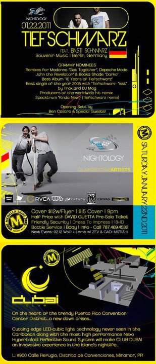 Nightology and Ml present Dubai Club Opening feat Tiefschwarz - Página frontal