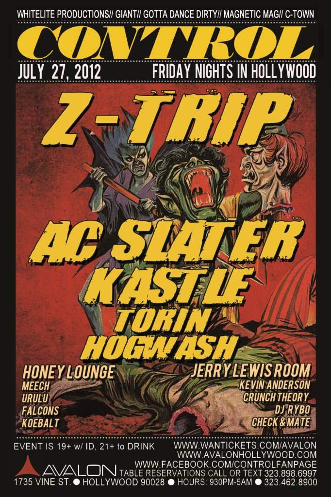 Z-Trip and AC Slater - フライヤー表