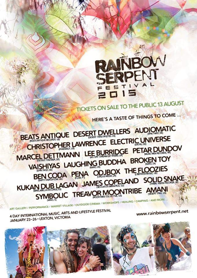 Rainbow Serpent Festival 2015 - Página frontal
