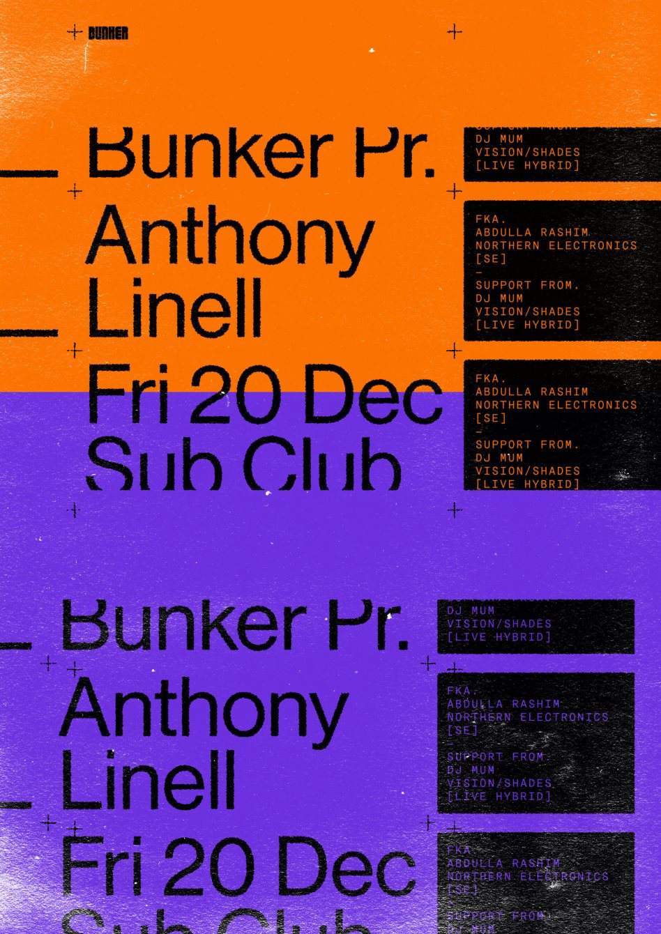 Bunker presents Anthony Linell - Página frontal
