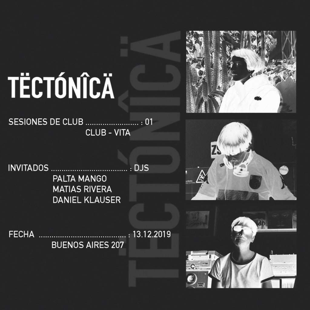 Tectónica Sesiones de Club 001 - Página frontal