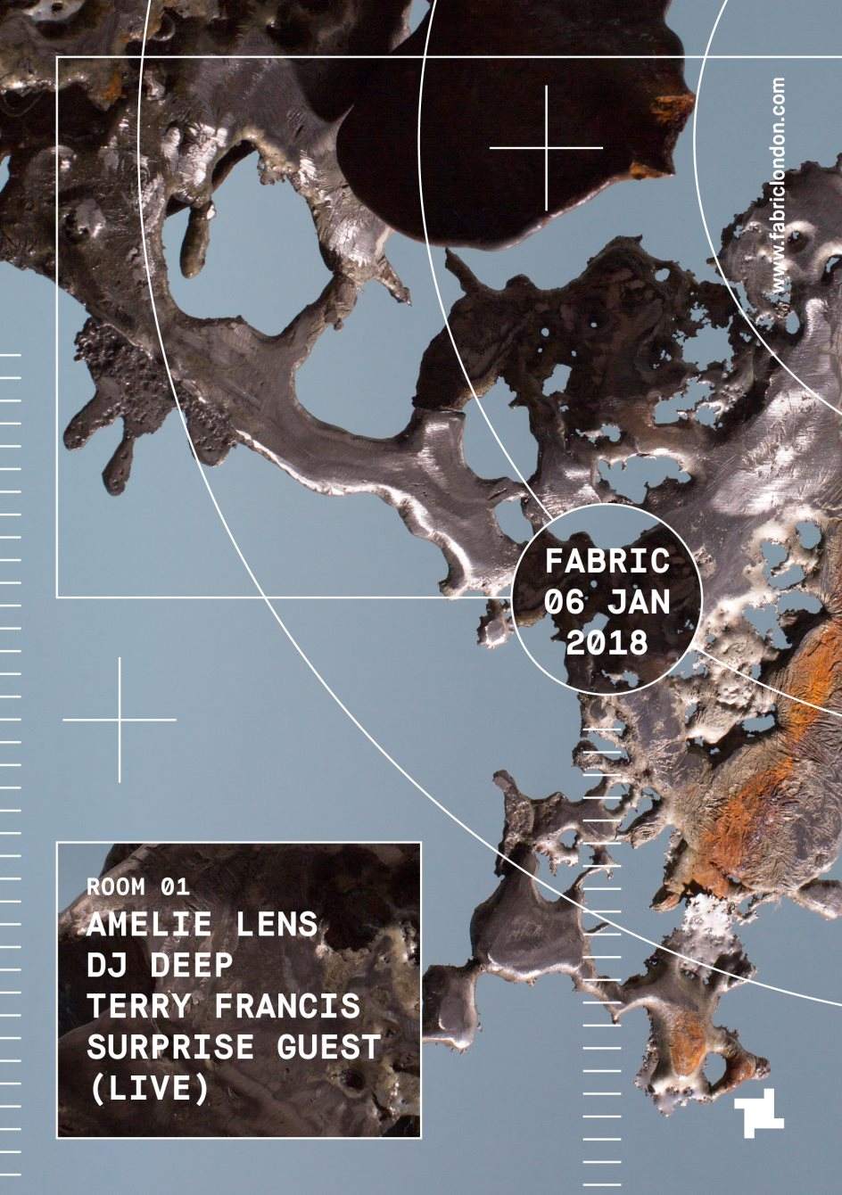 fabric: Amelie Lens, DJ Deep & Terry Francis - Página trasera
