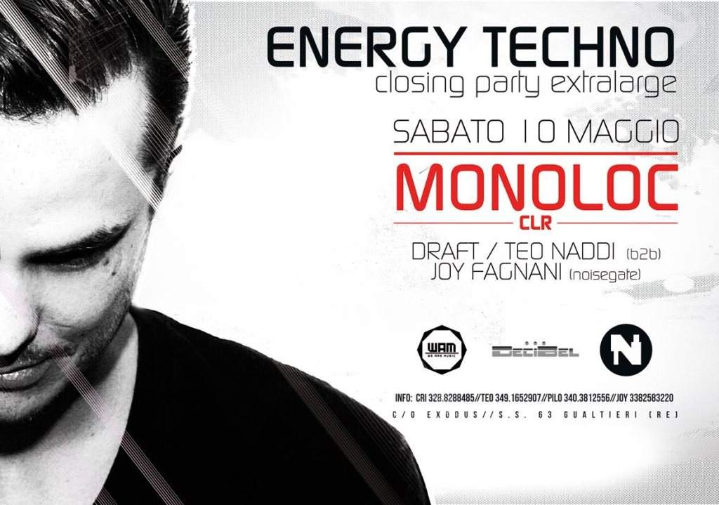 Monoloc at Energy Techno - フライヤー表