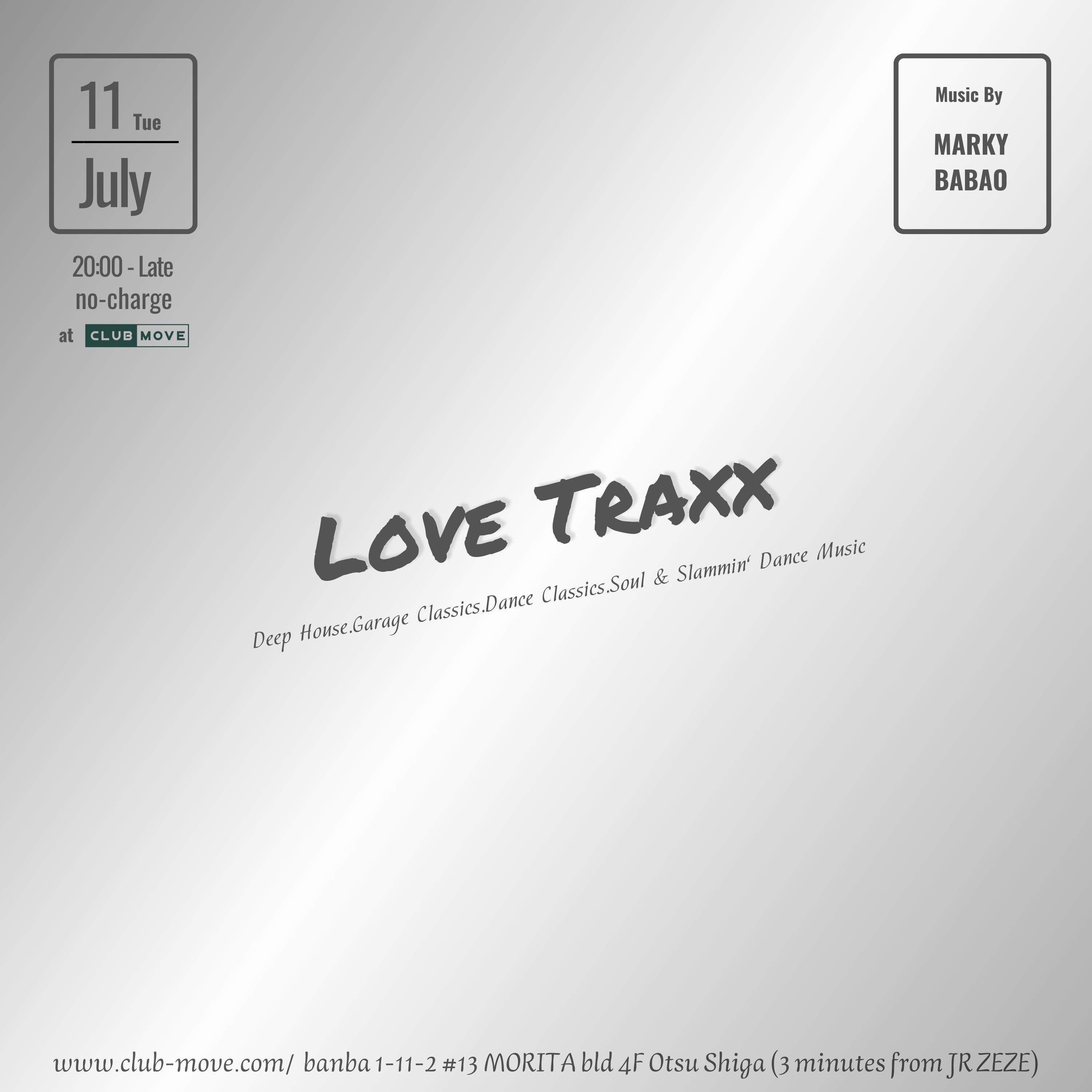 LOVE TRAXX - Página frontal