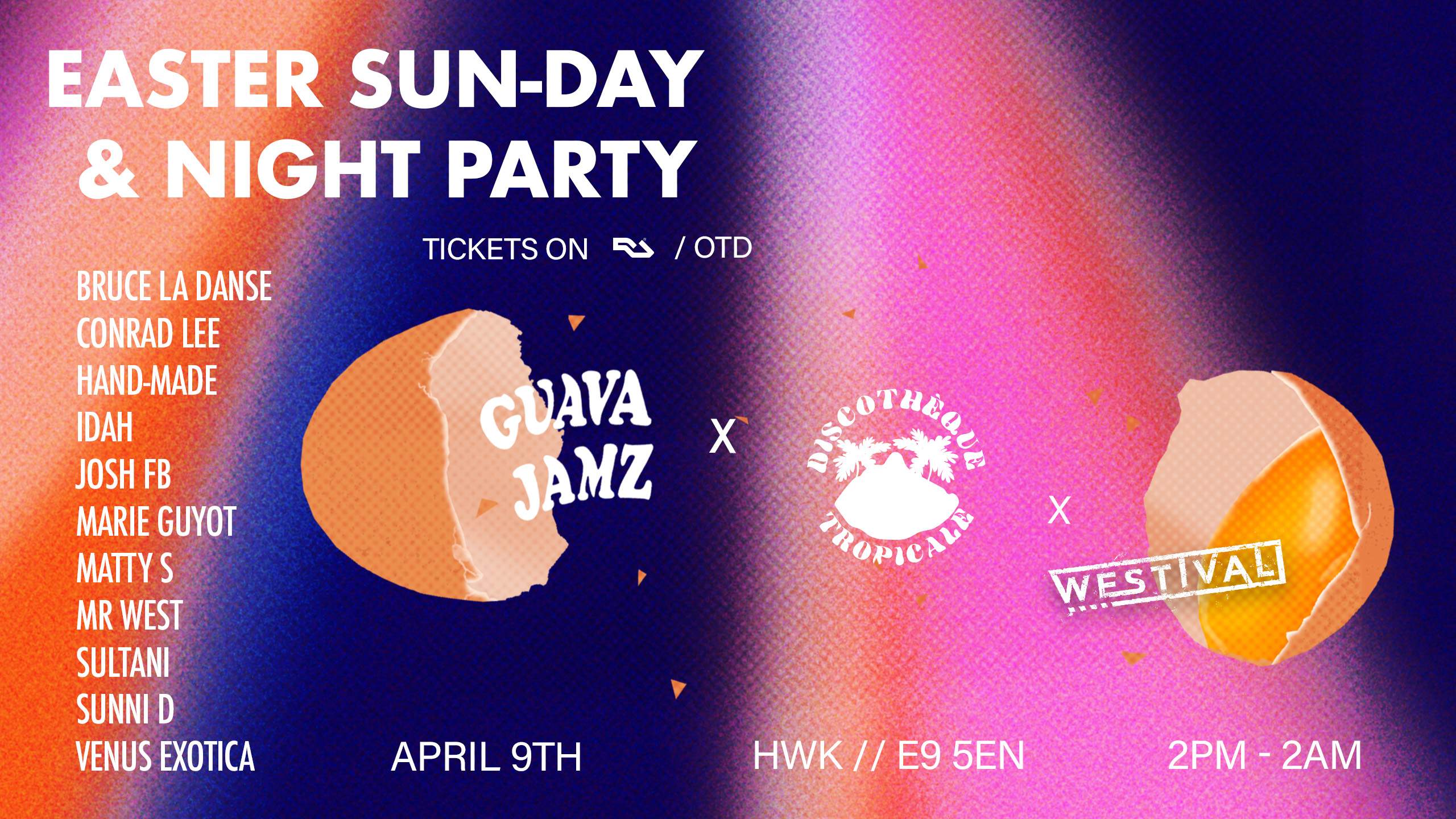Easter Sunday & Night Party - フライヤー表