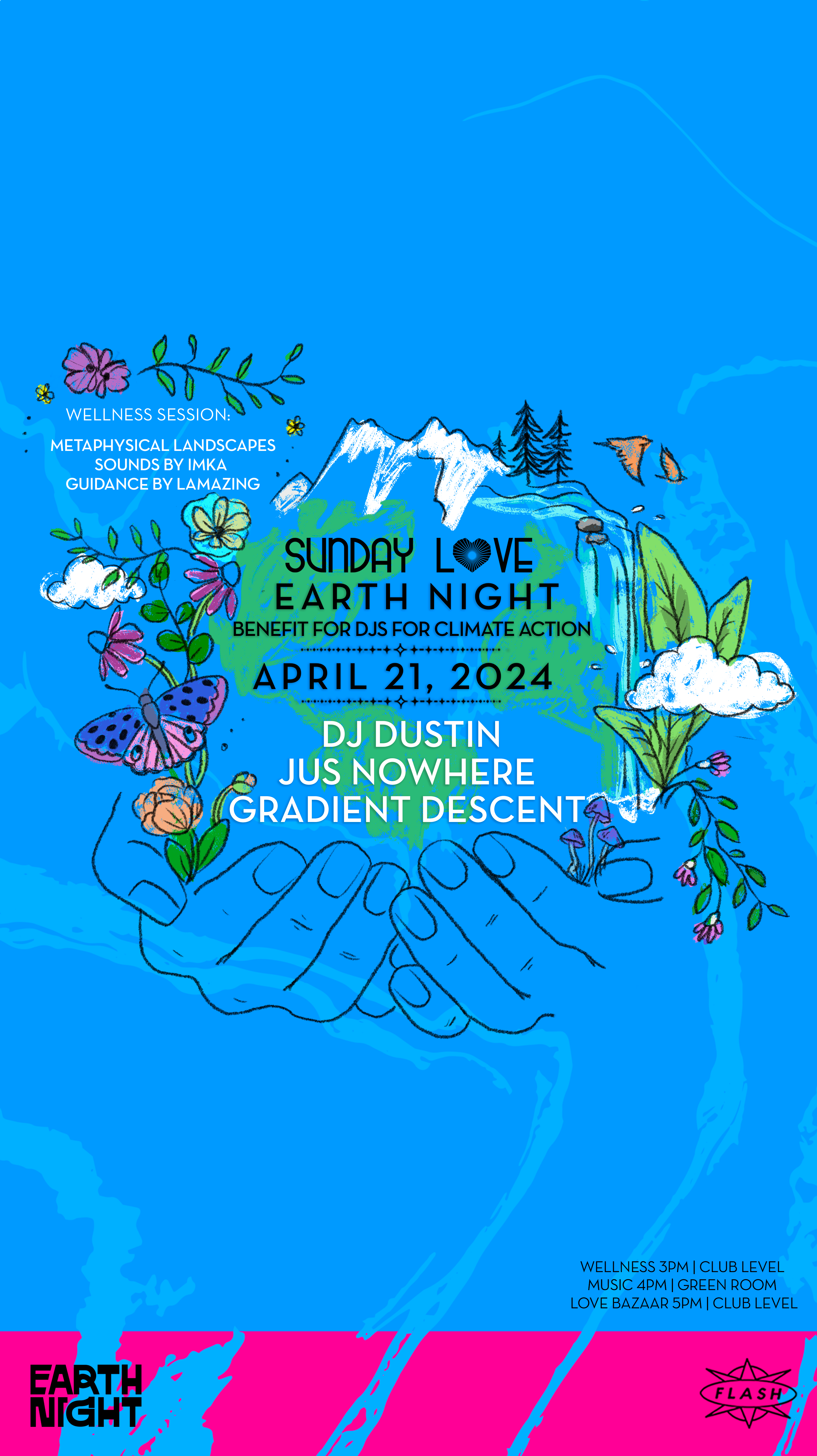 Sunday Love Earth Night: DJ Dustin (Giegling) - フライヤー表