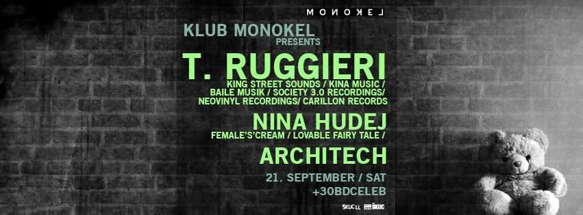 Klub Monokel presents T. Ruggieri - フライヤー表