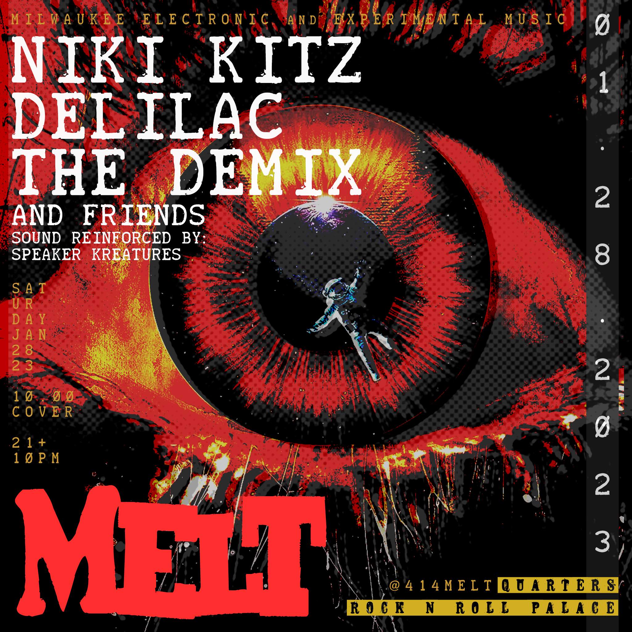 MELT: Niki Kitz, Delilac, The Demix - Página frontal