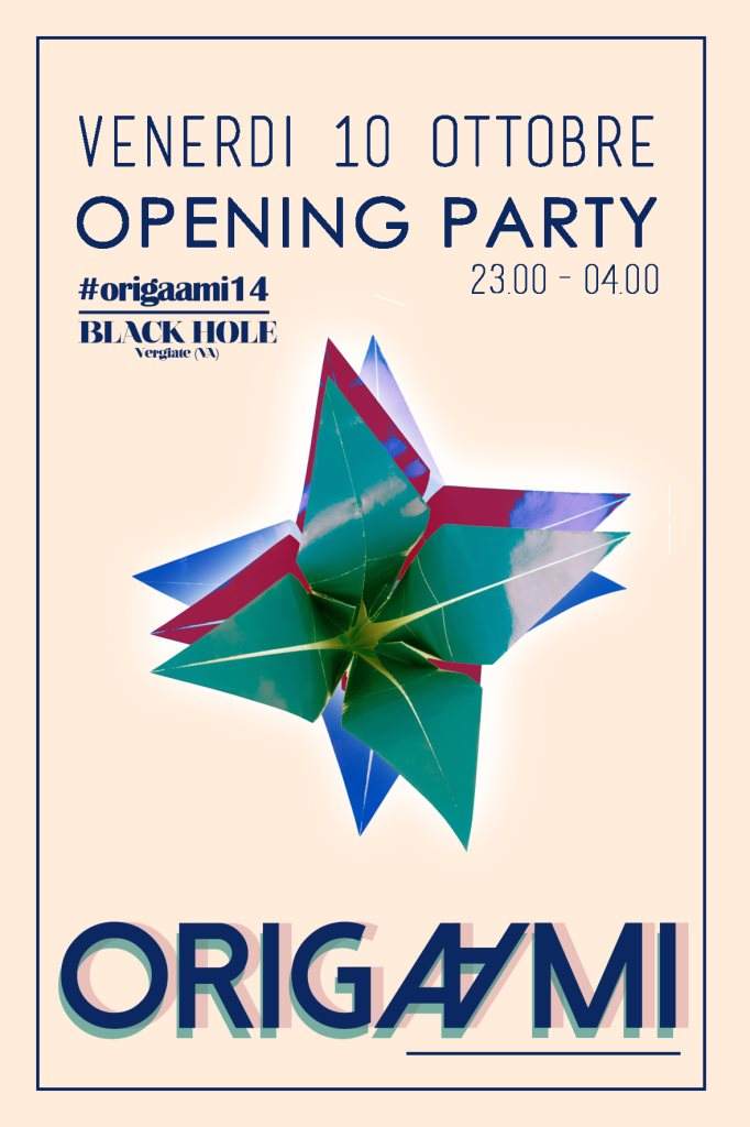 Origaami Opening Party - Página frontal
