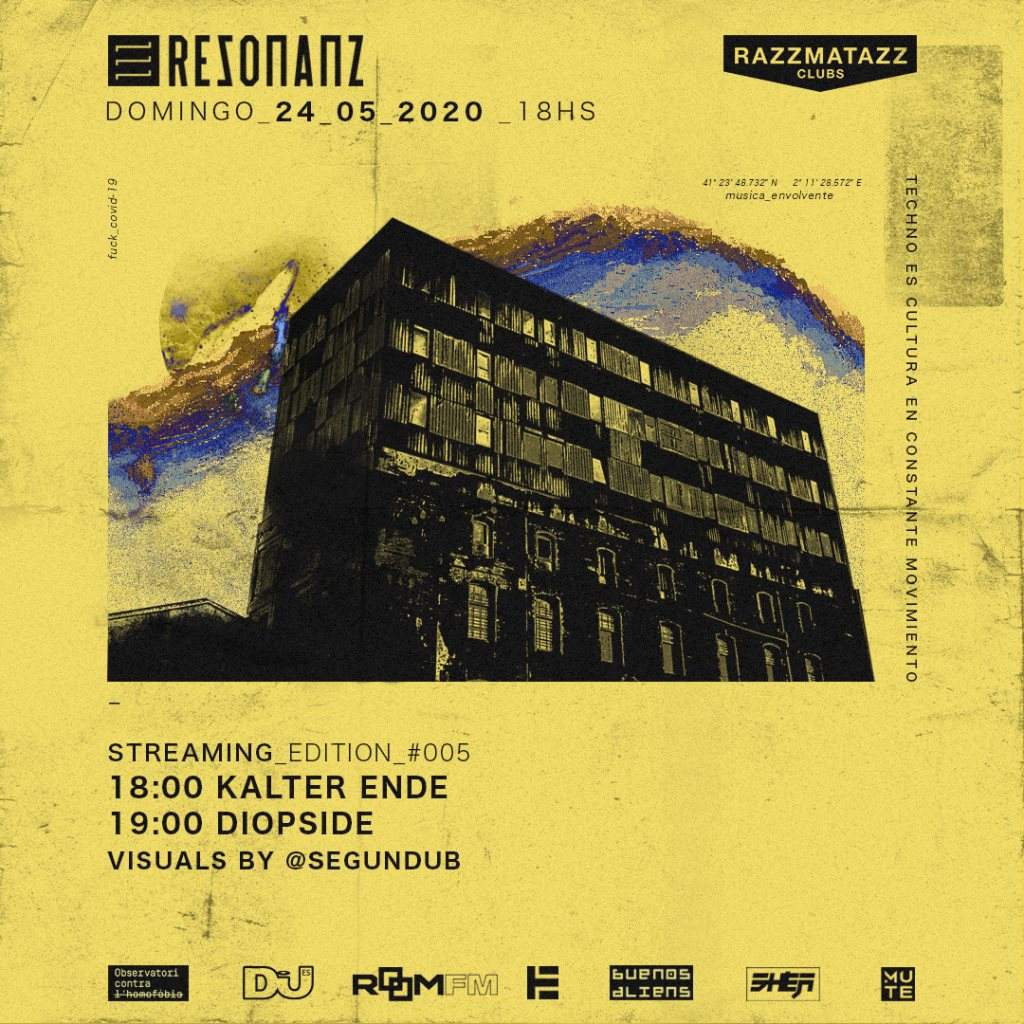 Rezonanz [streaming edition] with Kalter Ende and Diopside - フライヤー裏
