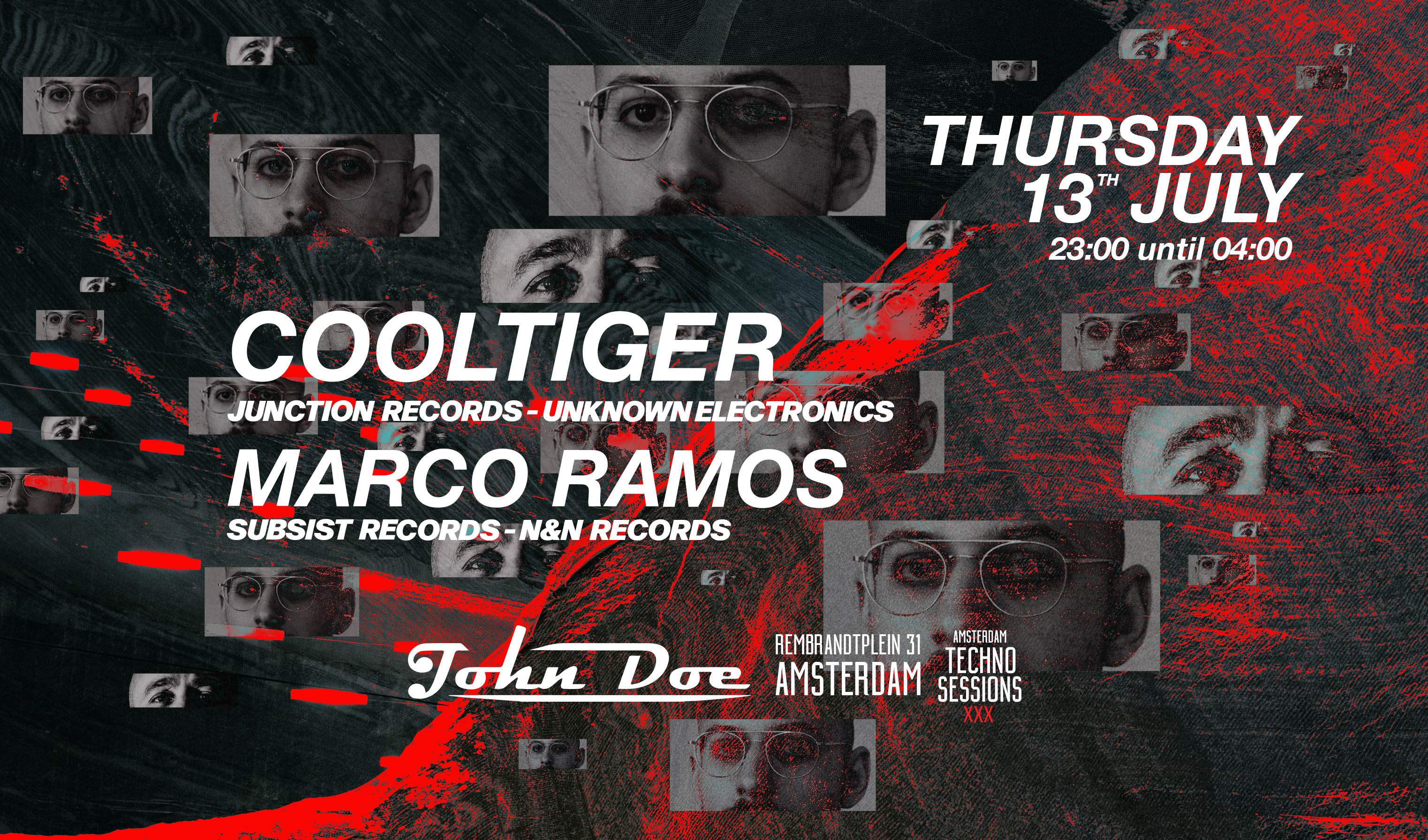 Amsterdam Techno Sessions w/ Cool Tiger (Junction Records) en John Doe ...