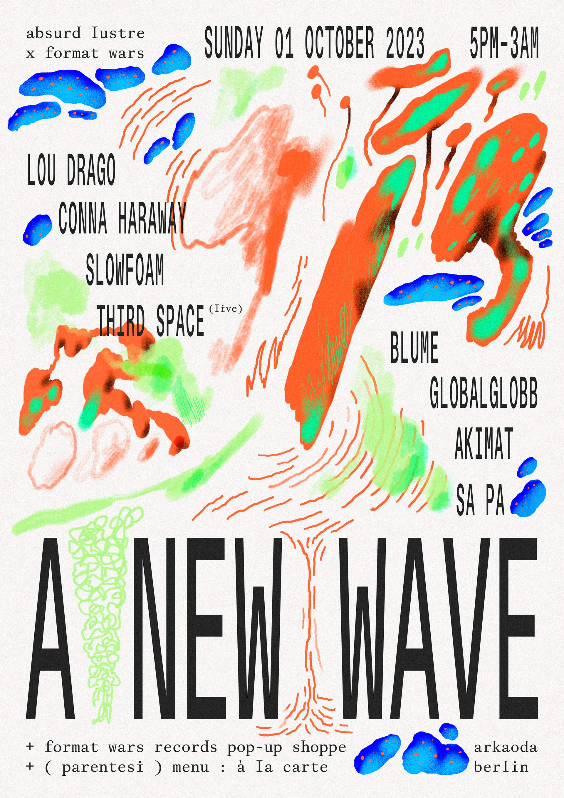 A NEW WAVE: Absurd Lustre x Format Wars (October) - フライヤー裏