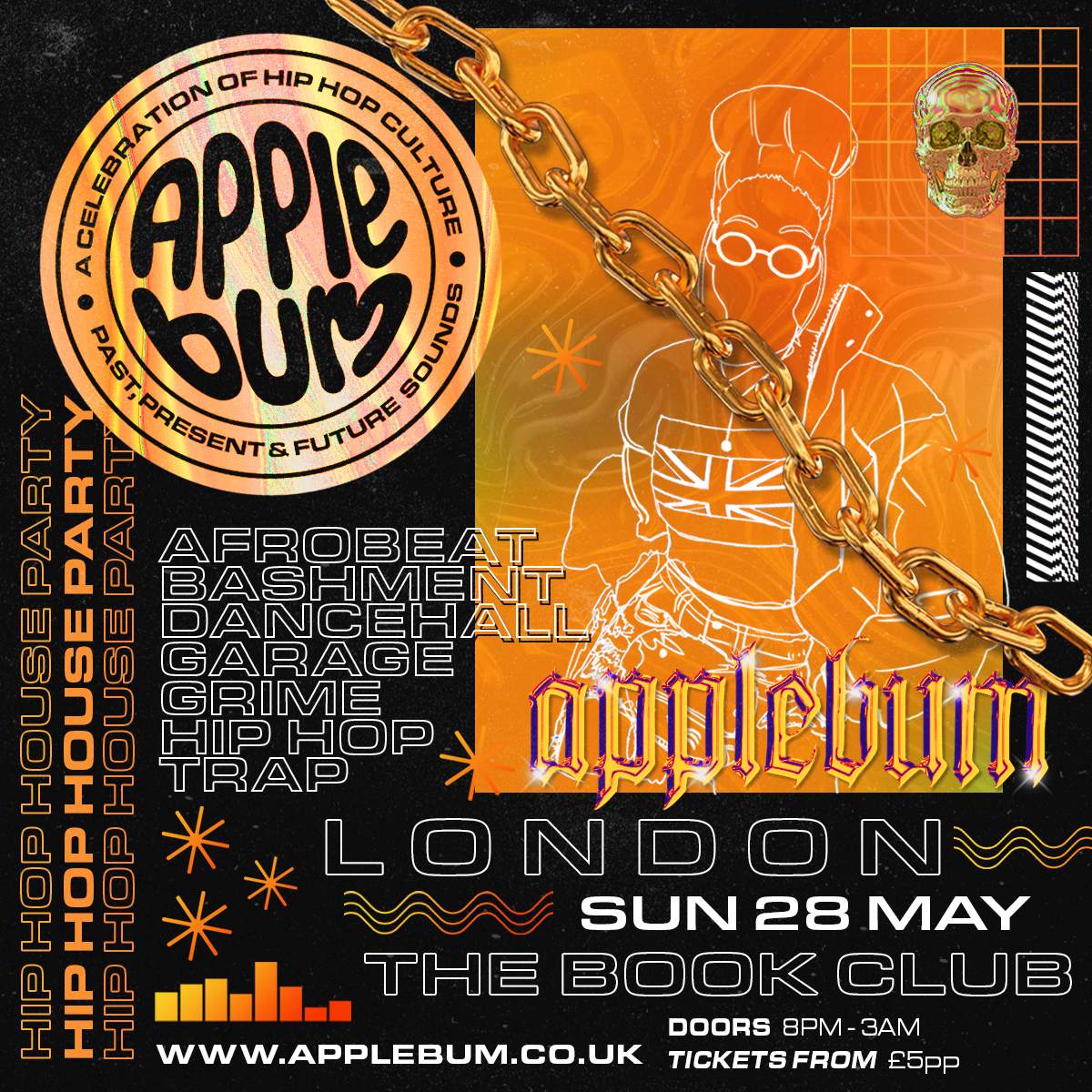 Applebum / London / Hip Hop Bank Holiday - Página trasera