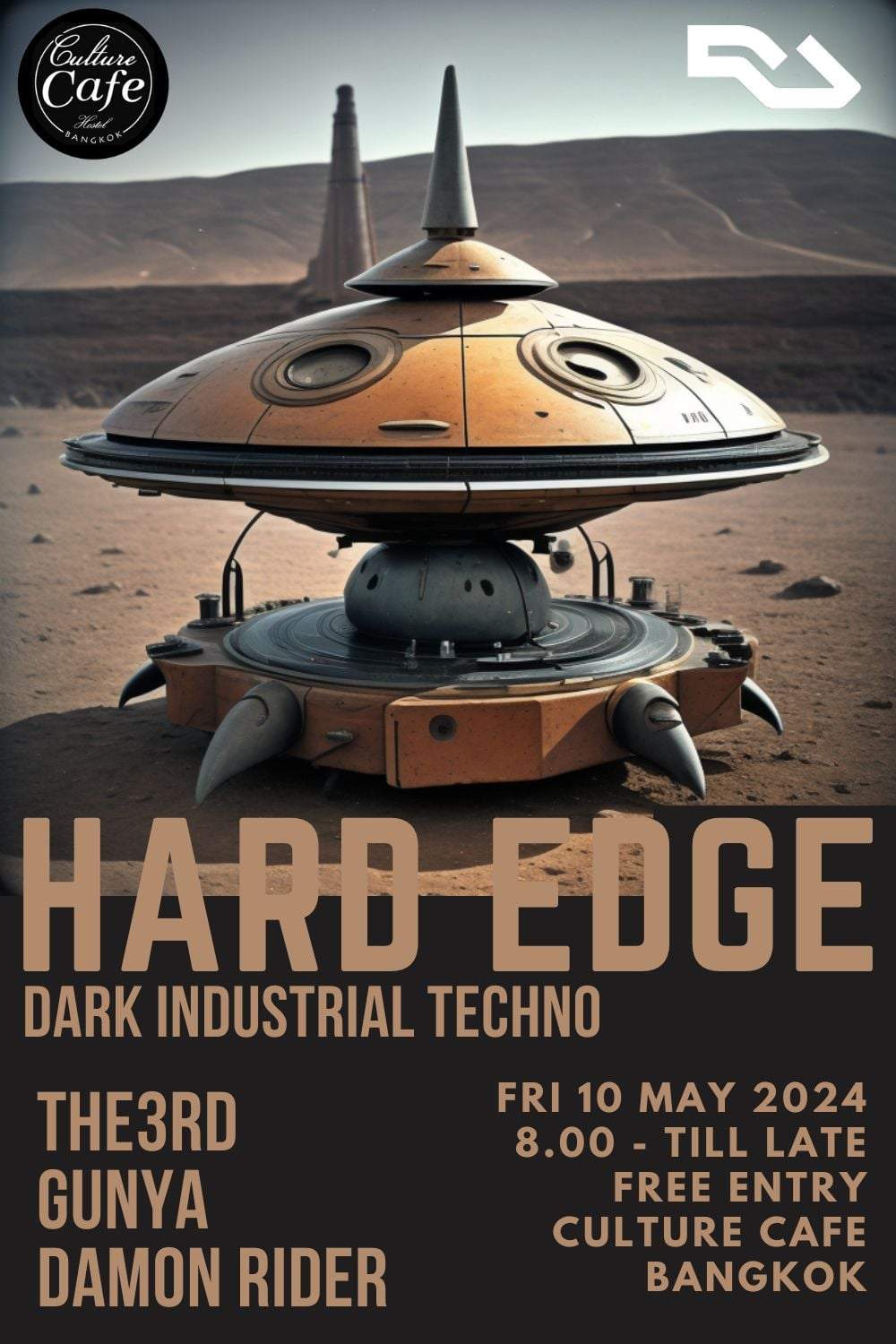HARD EDGE: Dark&Industrial Hard Techno - Página frontal