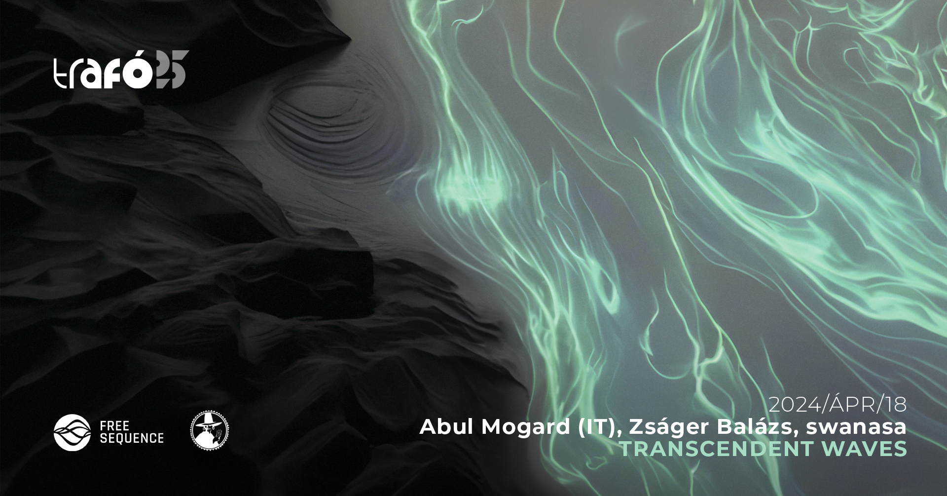 TRANSCENDENT WAVES - Abul Mogard, ZSÁGER BALÁZS feat Дeva, swanasa - Página frontal