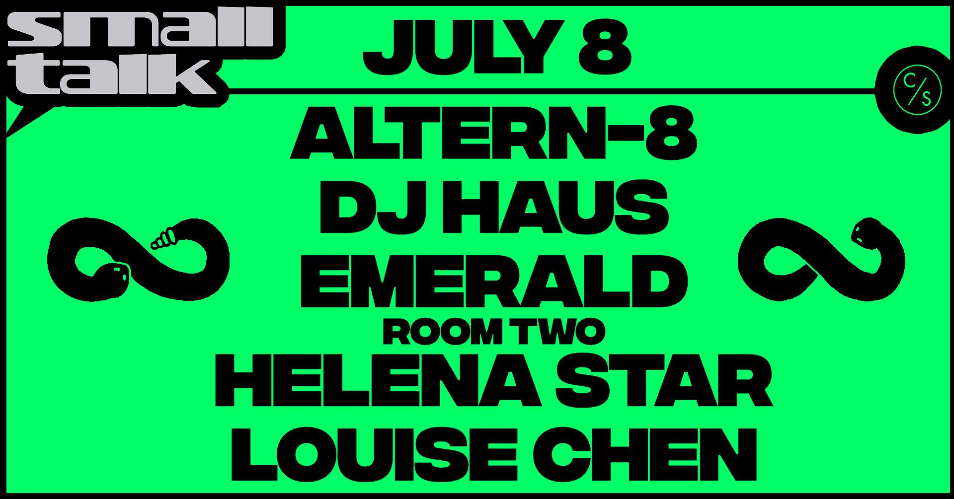 Small Talk with Altern-8, DJ Haus, Emerald, Helena Star & Louise Chen - Página frontal