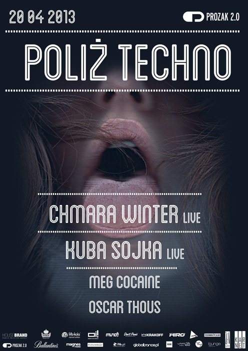 Polish(ż) Techno w. Kuba Sojka & Chmara Winter - フライヤー表