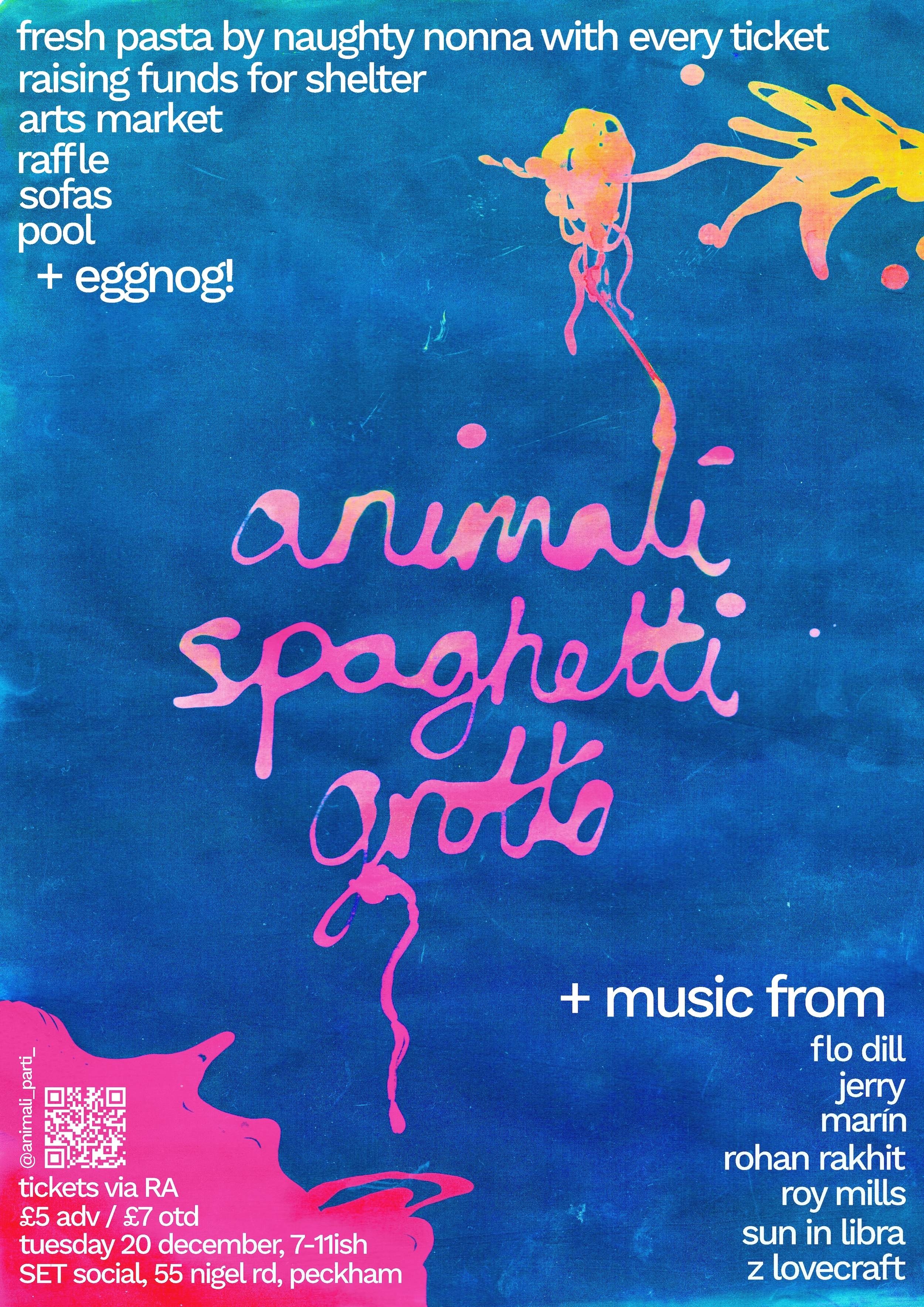 animali spaghetti grotto ~ SOLD OUT - フライヤー表