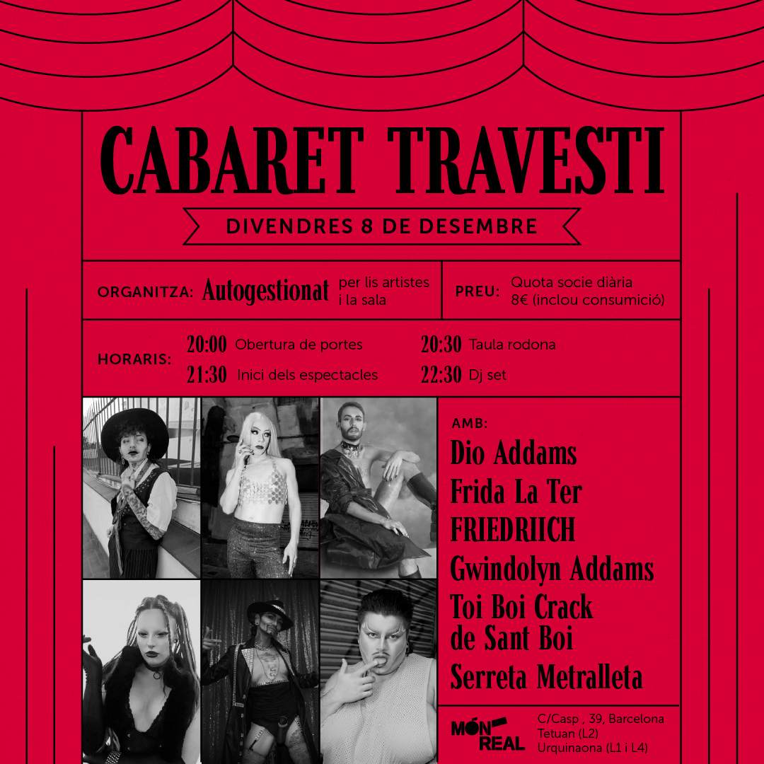 Cabaret Travesti at Mon Real, Barcelone