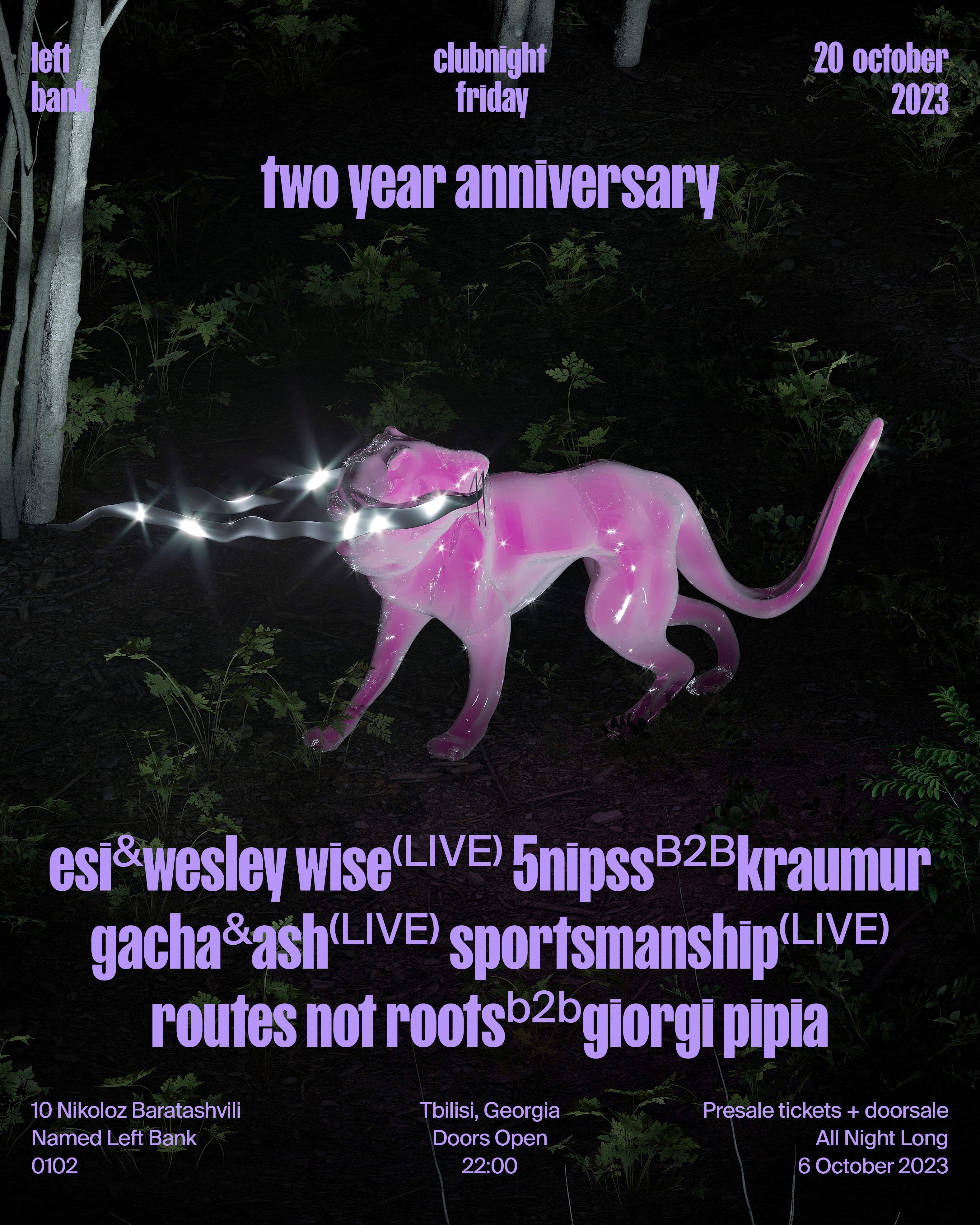 Left Bank Clubnight: Two Year Anniversary - Página frontal