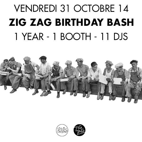 Zig Zag Birthday Bash: Amnaye, David Reyner, Edouard - フライヤー表
