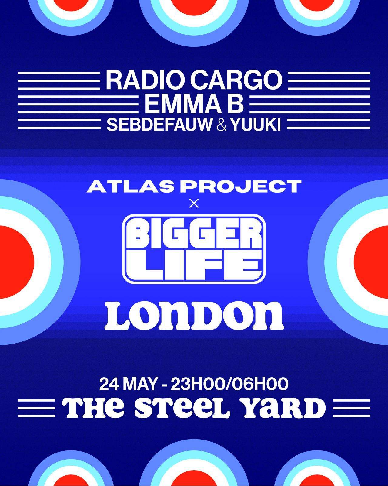Atlas Project x Bigger Life with Radio Cargo & Emma B - Página frontal