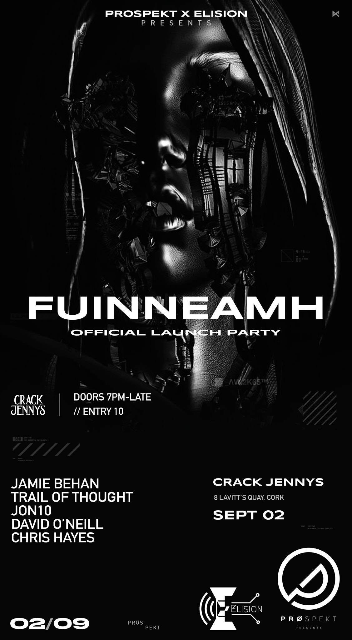 Elision X Prospekt presents: Official Cork Fuinneamh launch party - Página frontal
