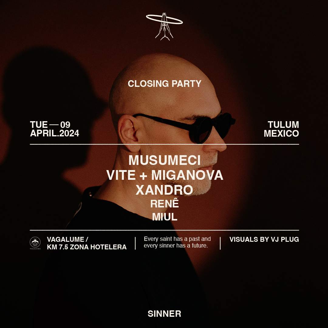 Musumeci / VITE & MIGANOVA / Sinner Closing Party - Página frontal