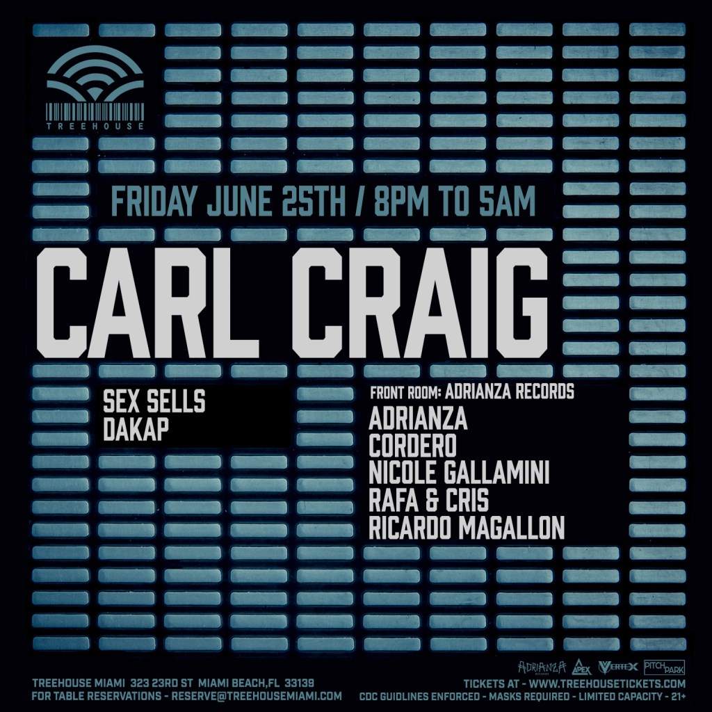 Carl Craig - フライヤー表