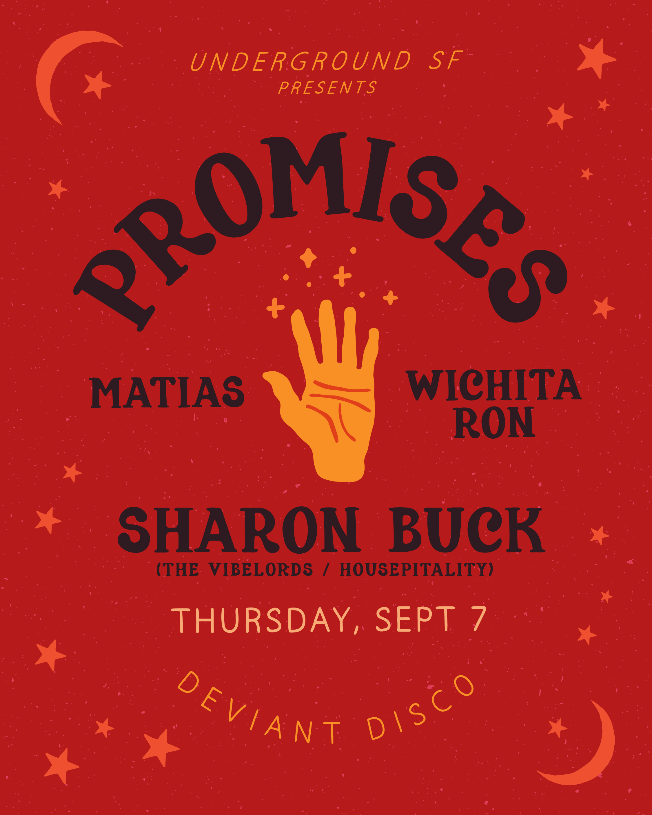 Promises feat. Sharon Buck - フライヤー表