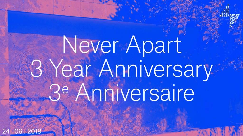 Never Apart 3 Year Anniversary / 3e Anniversaire - Página frontal