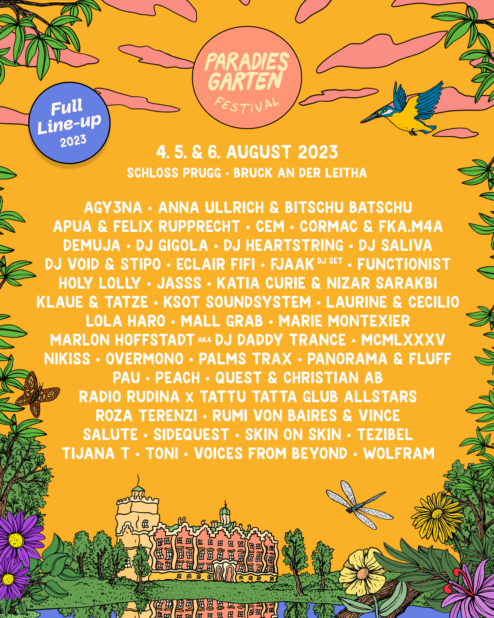 Paradies Garten Festival 2023 - フライヤー表