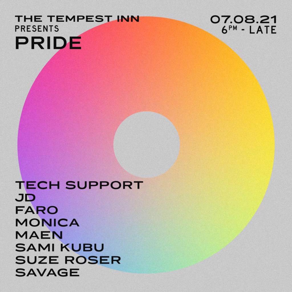 Tempest Inn presents Pride - フライヤー表