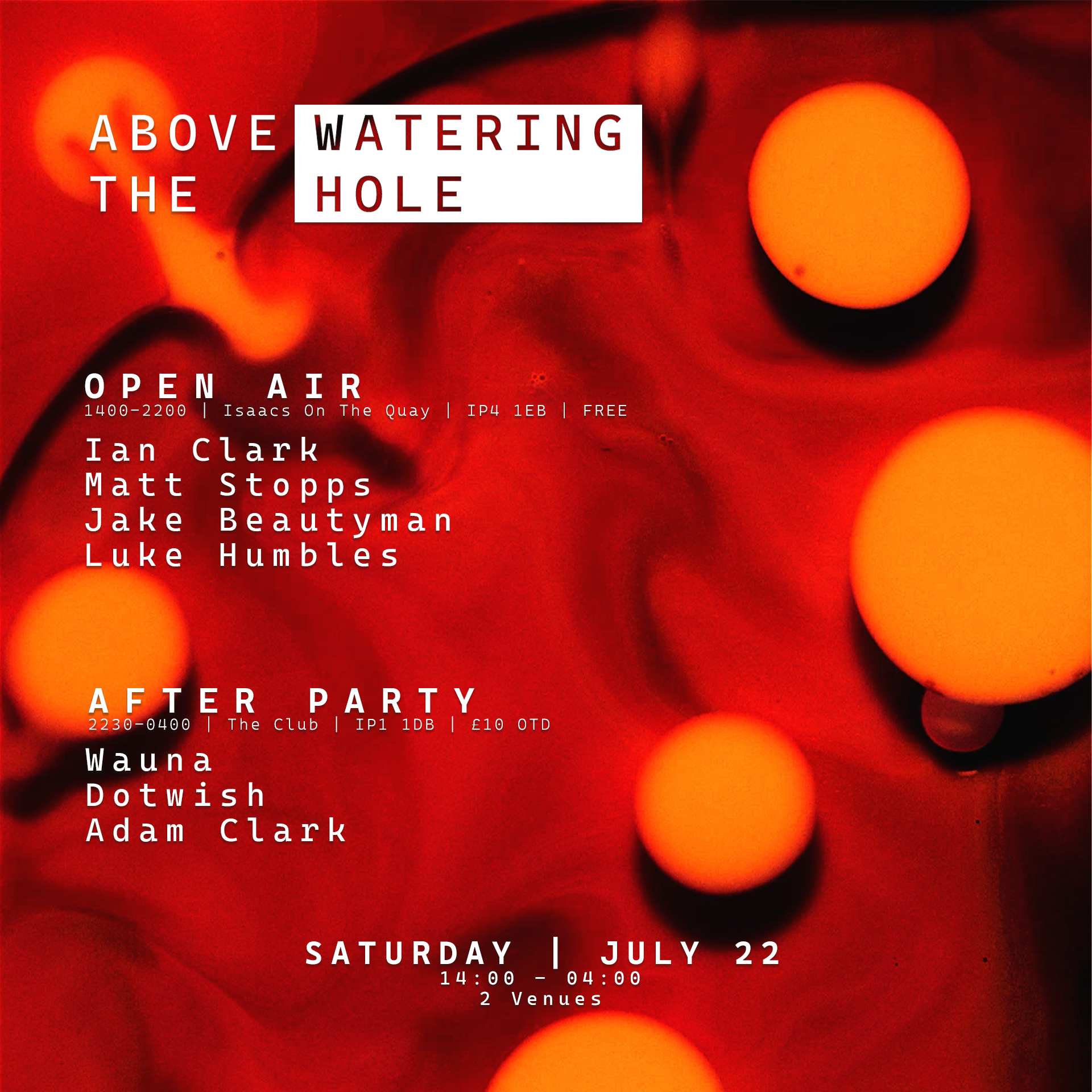 A T W H - Open Air & After Party - フライヤー表