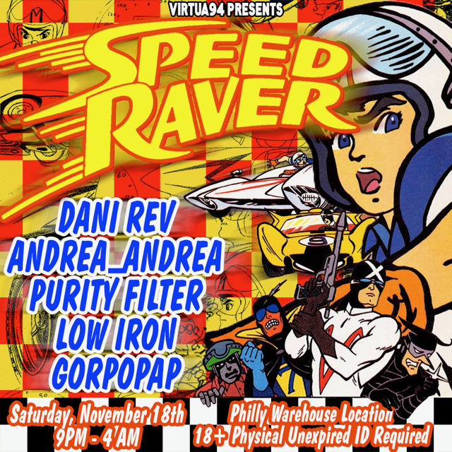 Speed Raver en TBA, Philadelphia