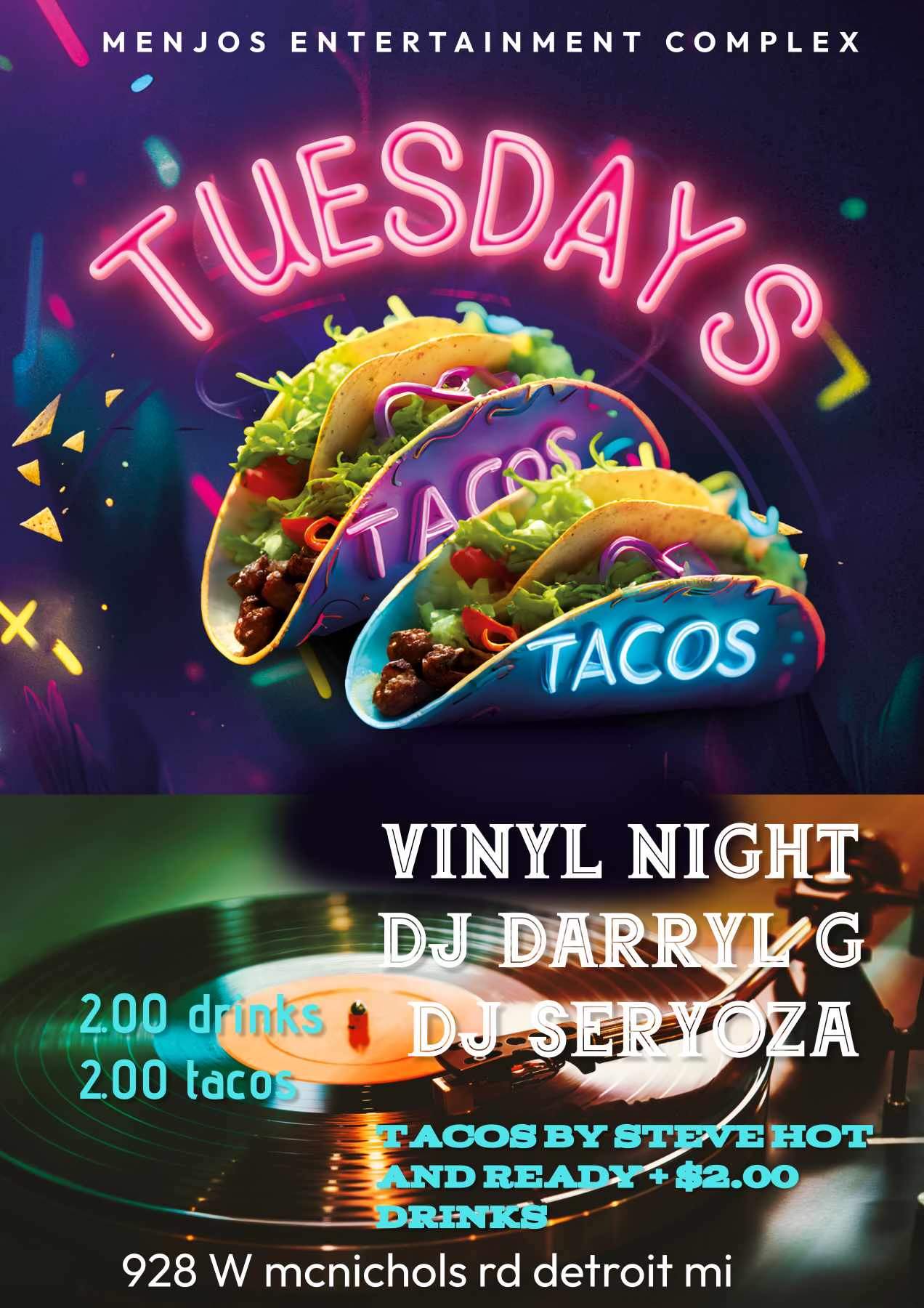 Tacos and Turntables - Página frontal