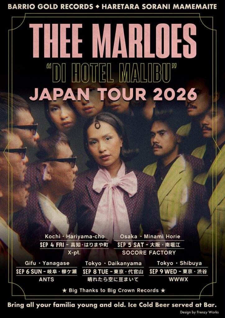 THEE MARLOES DI HOTEL MALIBU Japan Tour 2026 at Socore Factory, Osaka