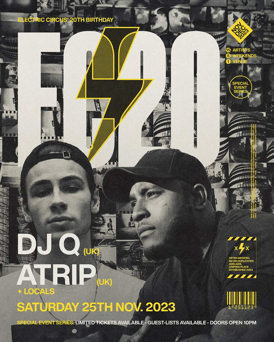 DJ Q [UK] & ATRIP [UK] • Electric Circus' 20TH BIRTHDAY at Electric ...