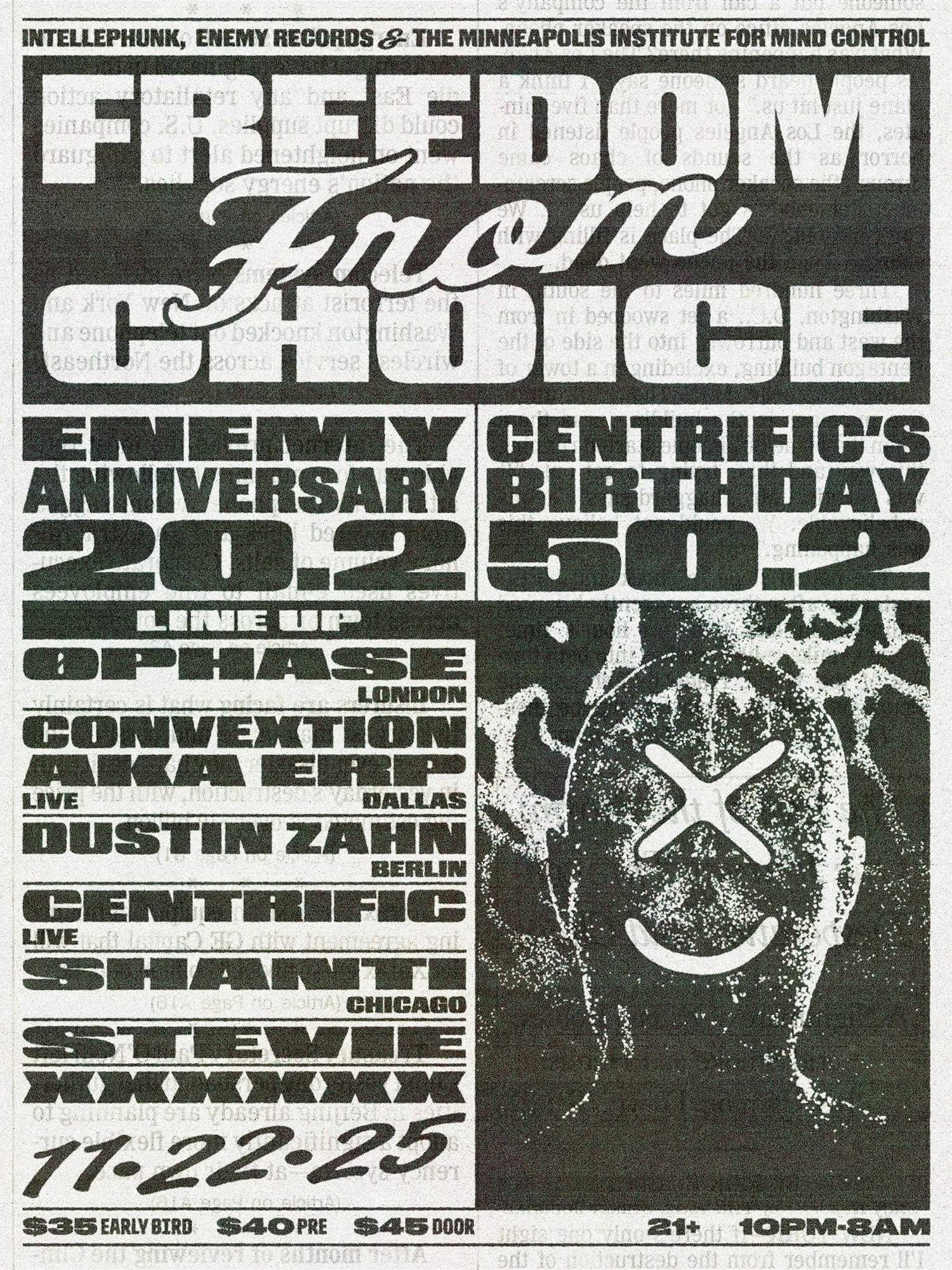 FREEDOM FROM CHOICE bei TBA, Minneapolis/St Paul