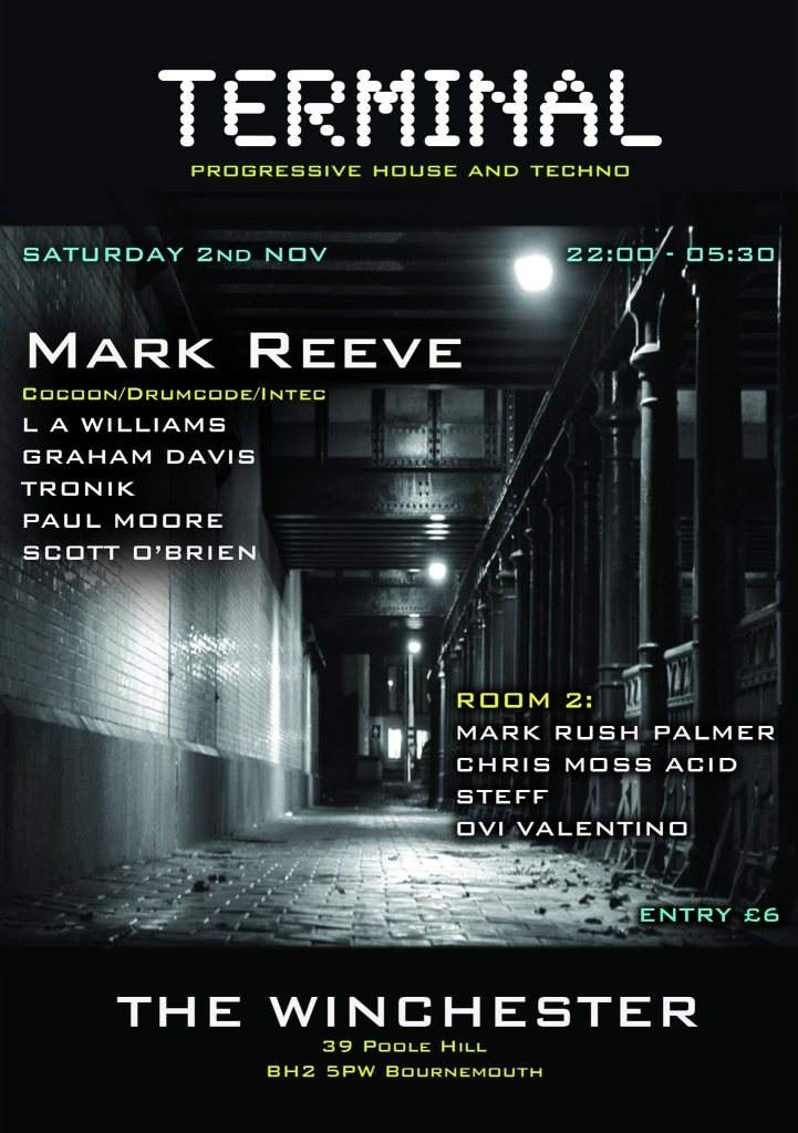 Terminal presents: Mark Reeve - フライヤー表