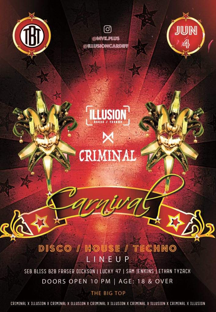 Criminal x Illusion: The Carnival - フライヤー表
