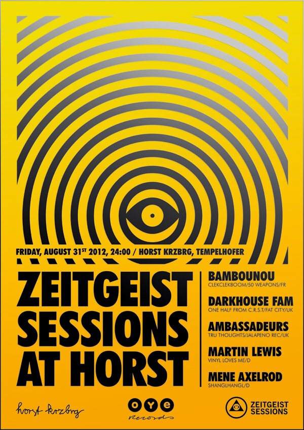 Zeitgeist Sessions with Bambounou, Darkhouse Family, Ambassadeurs - Página frontal